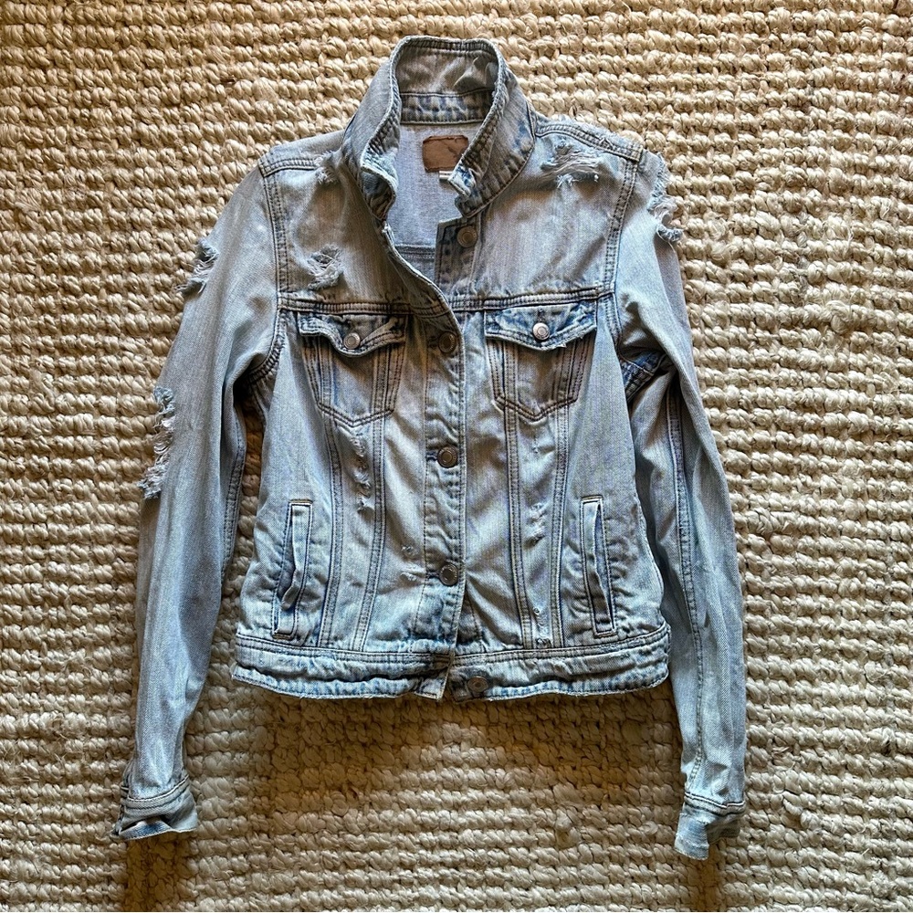 Distressed Denim Jacket